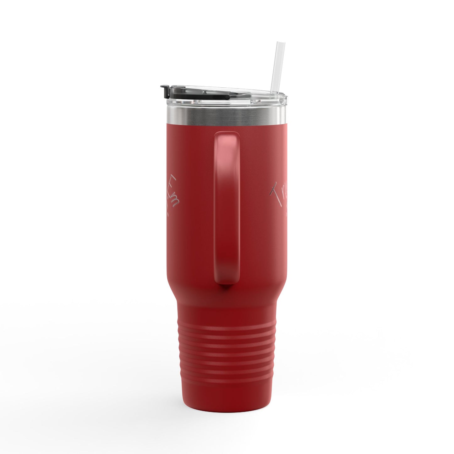 Insulated Travel Mug, 40oz - Trust Em | Perfect for On-the-Go, Gifts, Road Trips, Coffee Lovers, and Unique Celebrations