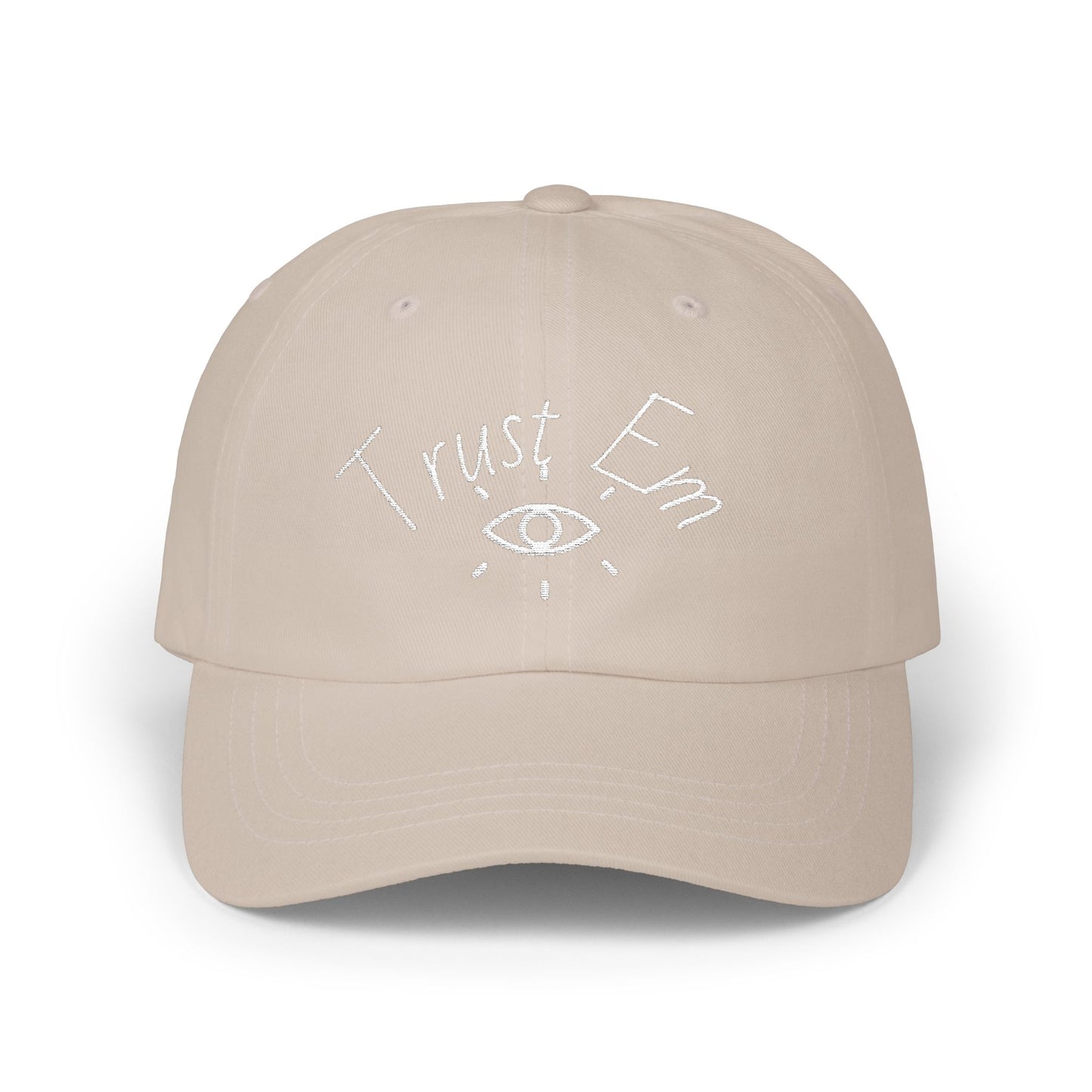 Classic Dad Cap with 'Trust Em' Design, Casual Hat for Dads, Gift for Father's Day, Relaxed Fit for Everyday Wear, Family Outing