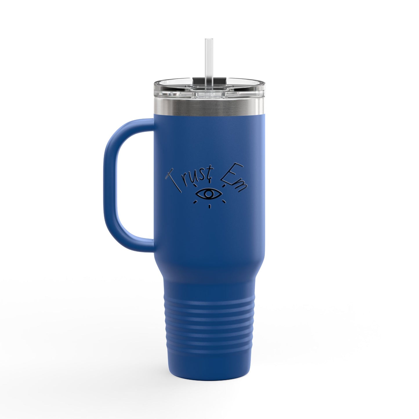 Insulated Travel Mug, 40oz - Trust Em | Perfect for On-the-Go, Gifts, Road Trips, Coffee Lovers, and Unique Celebrations
