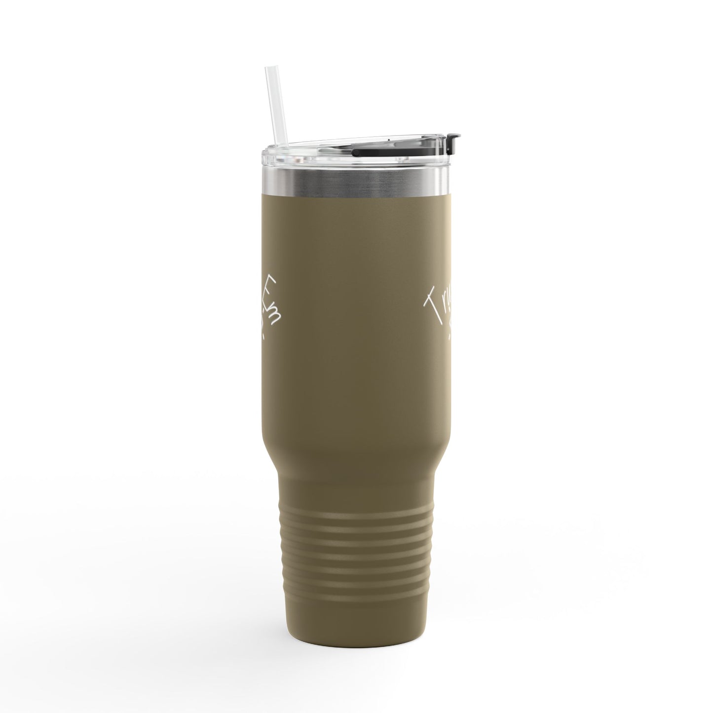 Trust 'Em Insulated Travel Mug - 40oz, Motivational Coffee Cup, Personalized Gift for Adventurers, Unique Road Trip Mug, Perfect for Camping