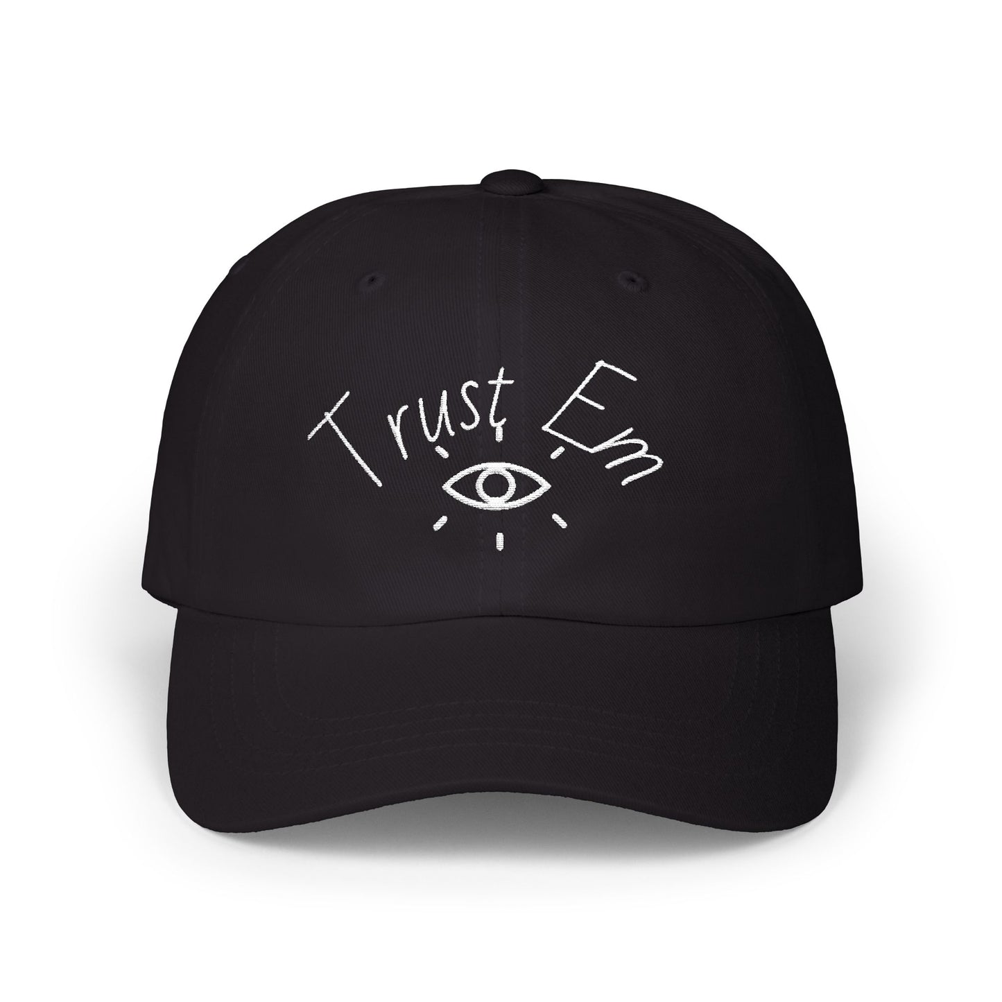 Classic Dad Cap with 'Trust Em' Design, Casual Hat for Dads, Gift for Father's Day, Relaxed Fit for Everyday Wear, Family Outing