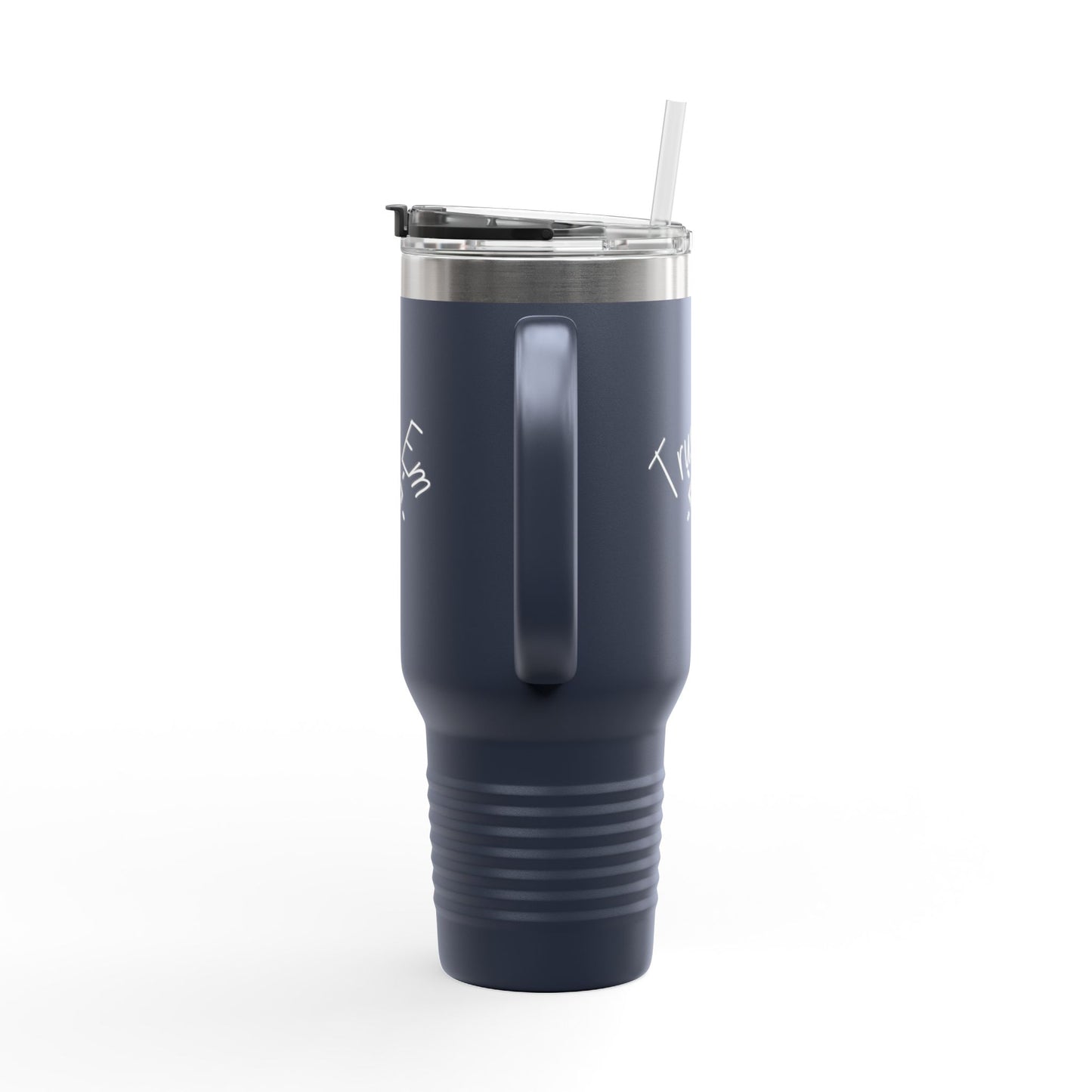 Trust 'Em Insulated Travel Mug - 40oz, Motivational Coffee Cup, Personalized Gift for Adventurers, Unique Road Trip Mug, Perfect for Camping