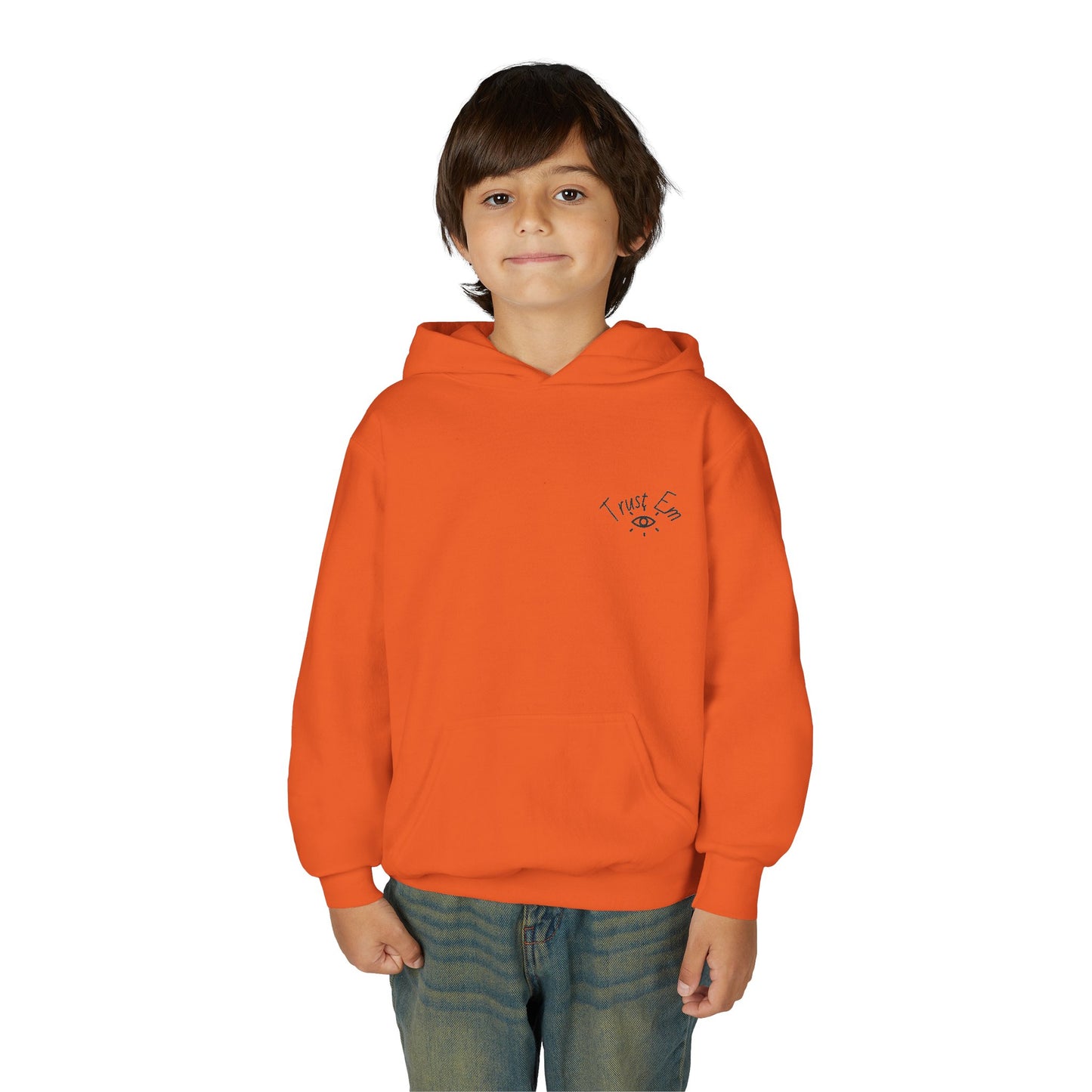 Trust Em Youth Hoodie - Cozy Sweatshirt for Teens, Casual Style, Perfect Gift for Birthdays, Holidays, Everyday Wear