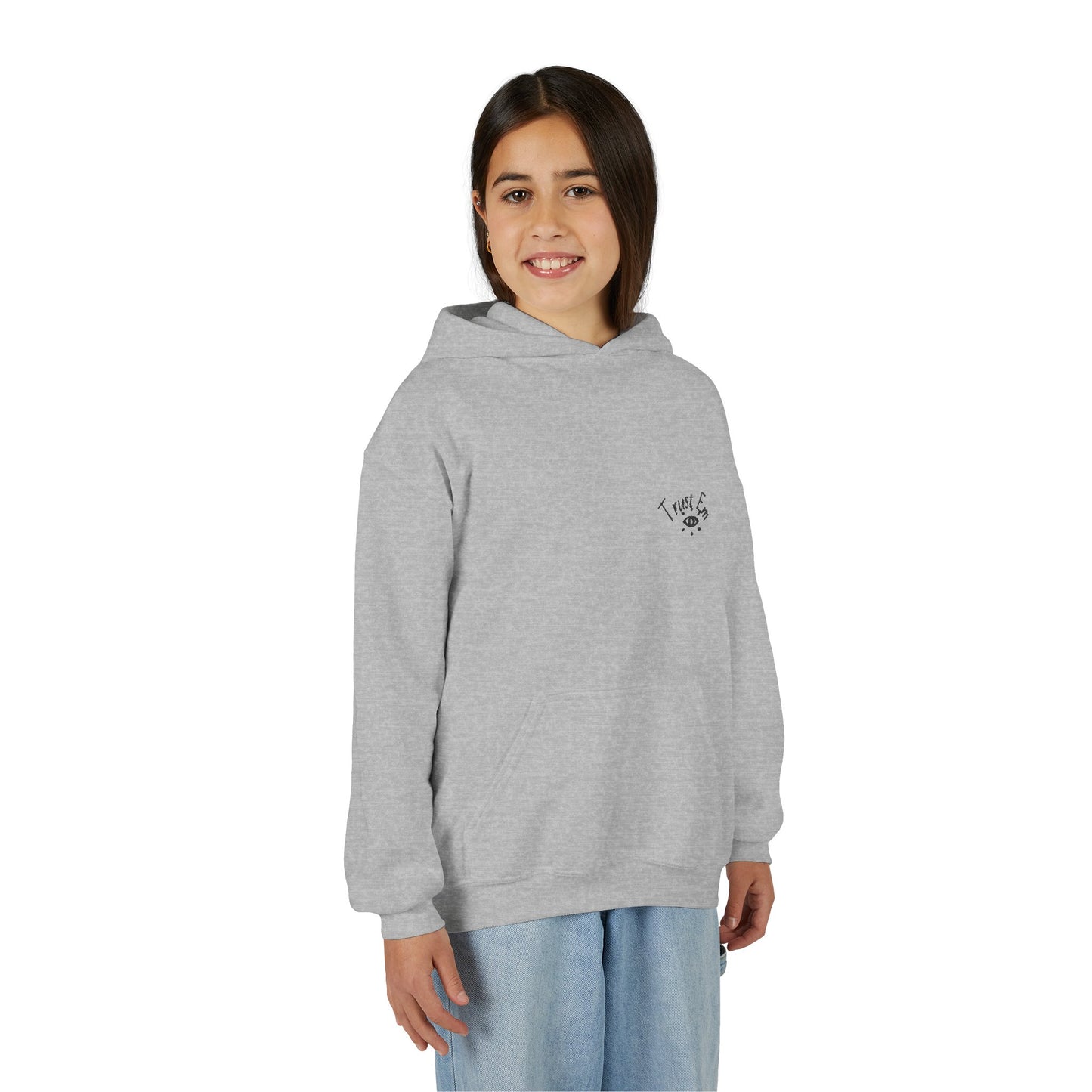 Trust Em Youth Hoodie - Cozy Sweatshirt for Teens, Casual Style, Perfect Gift for Birthdays, Holidays, Everyday Wear