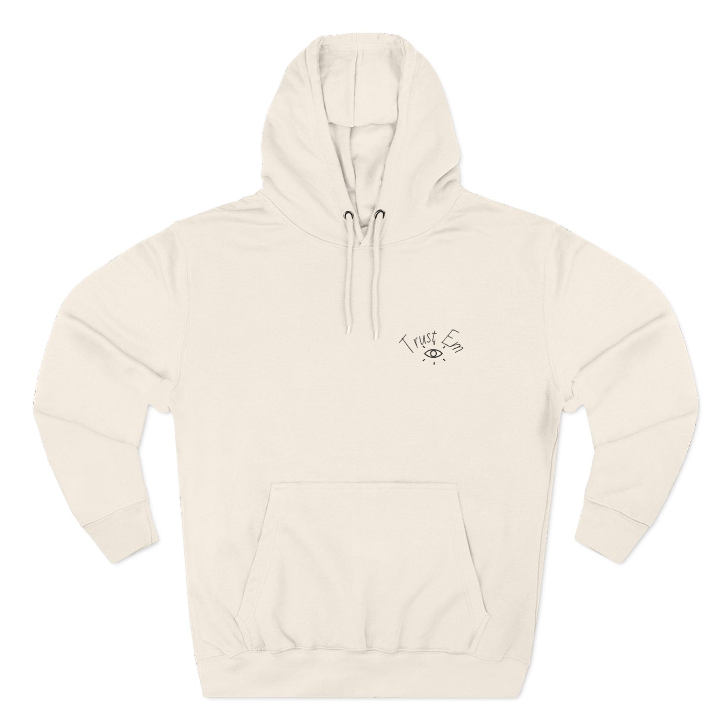 Cozy Trust Em Hoodie, Soft Fleece Pullover, Warm Winter Wear, Casual Streetwear, Perfect Gift for Friends, Relaxing Loungewear