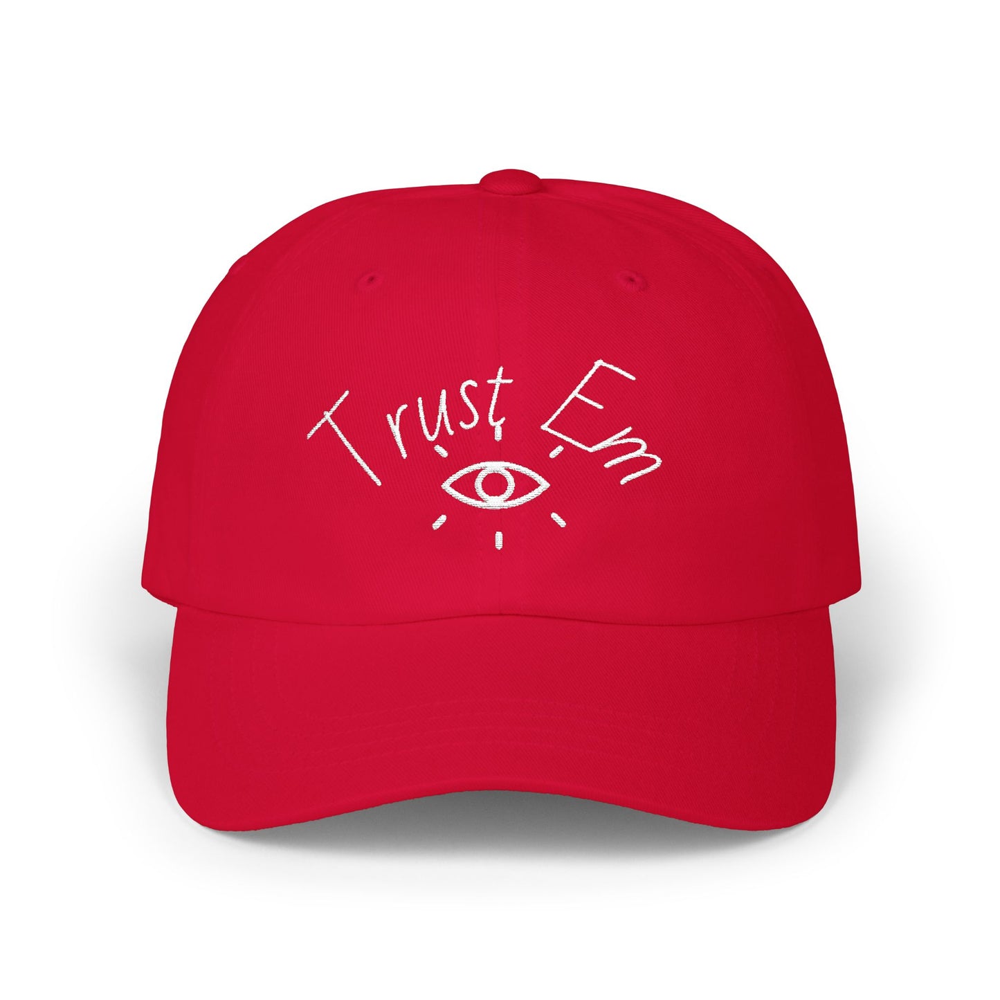 Classic Dad Cap with 'Trust Em' Design, Casual Hat for Dads, Gift for Father's Day, Relaxed Fit for Everyday Wear, Family Outing