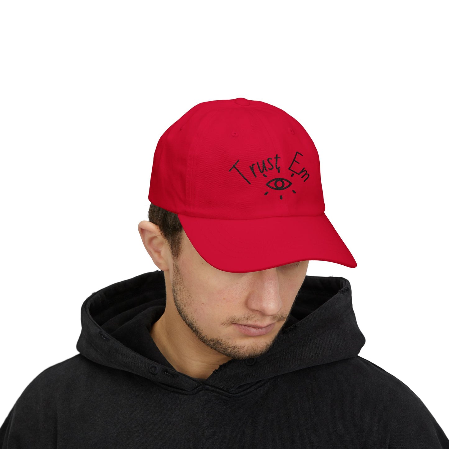 Stylish Dad Cap with 'Trust Em' Embroidery, Father's Day Gift, Casual Outdoor Hat, Gift for Dad, Trendy Fashion Accessory