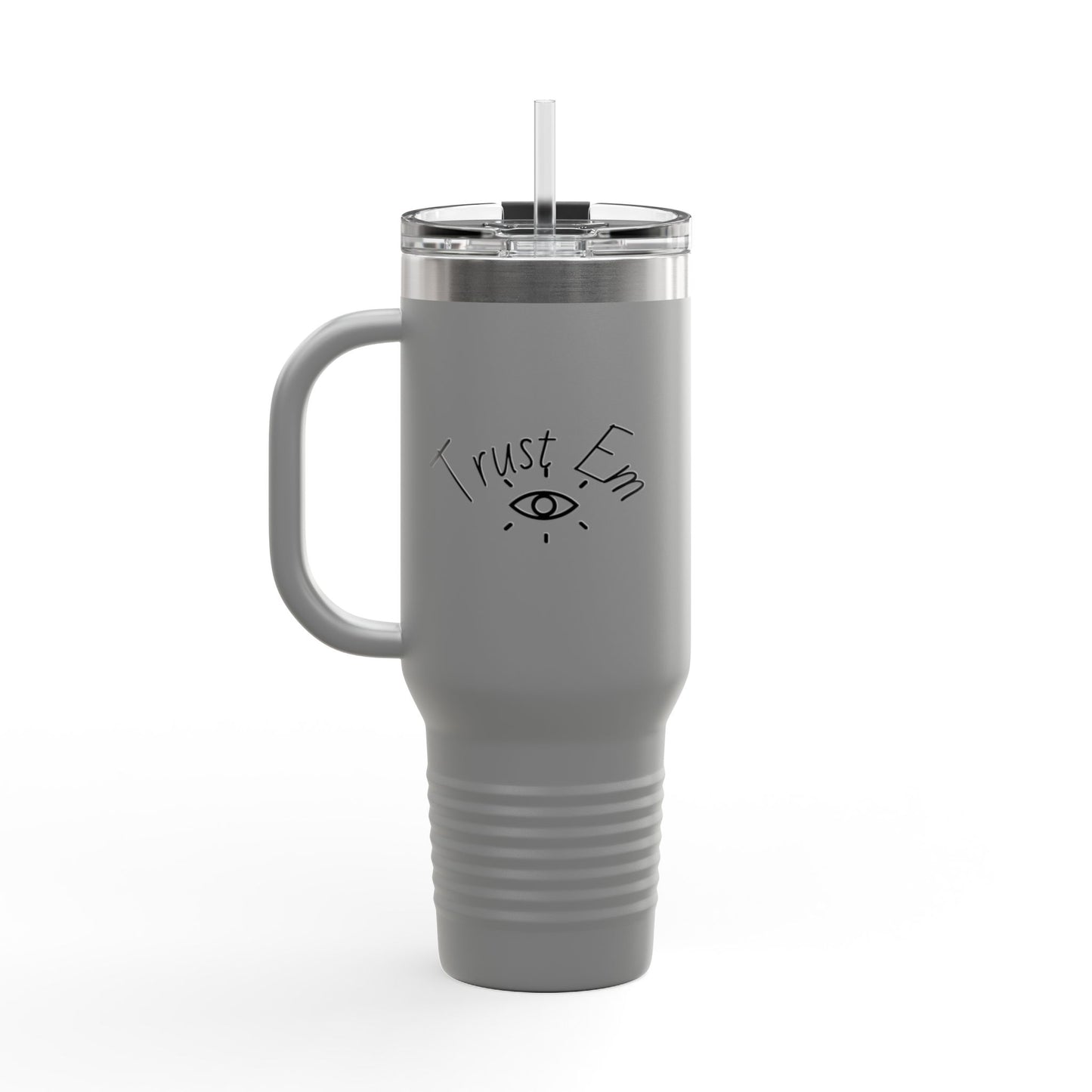 Insulated Travel Mug, 40oz - Trust Em | Perfect for On-the-Go, Gifts, Road Trips, Coffee Lovers, and Unique Celebrations