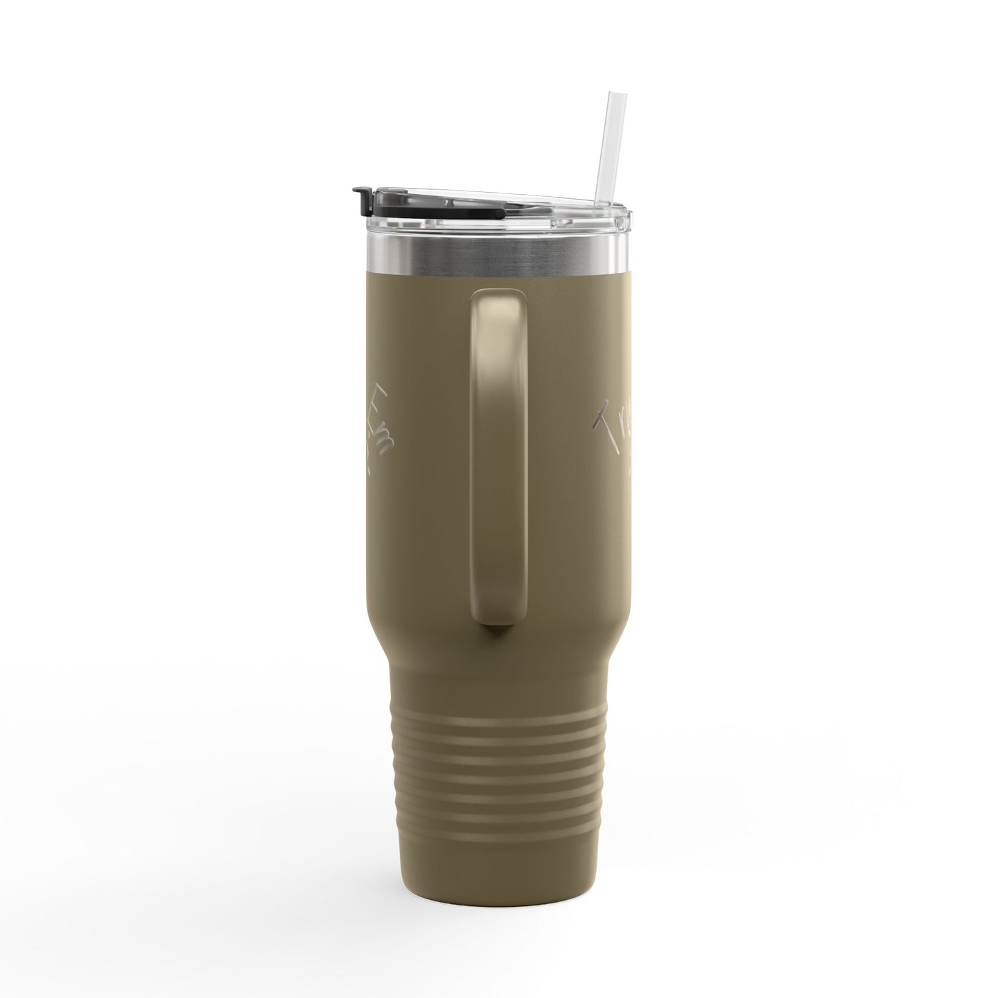 Insulated Travel Mug, 40oz - Trust Em | Perfect for On-the-Go, Gifts, Road Trips, Coffee Lovers, and Unique Celebrations