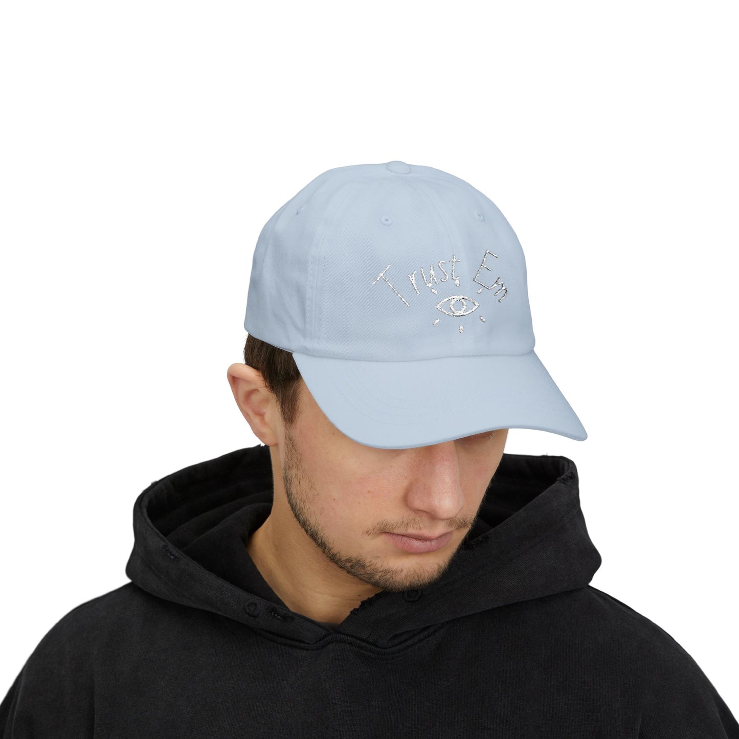 Classic Dad Cap with 'Trust Em' Design, Casual Hat for Dads, Gift for Father's Day, Relaxed Fit for Everyday Wear, Family Outing