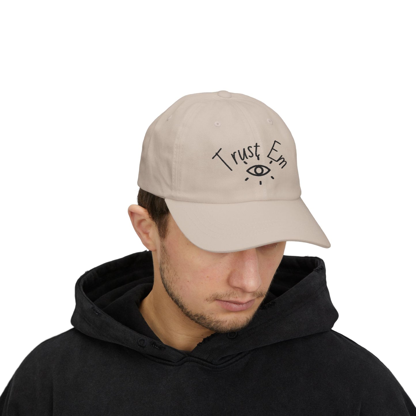 Stylish Dad Cap with 'Trust Em' Embroidery, Father's Day Gift, Casual Outdoor Hat, Gift for Dad, Trendy Fashion Accessory