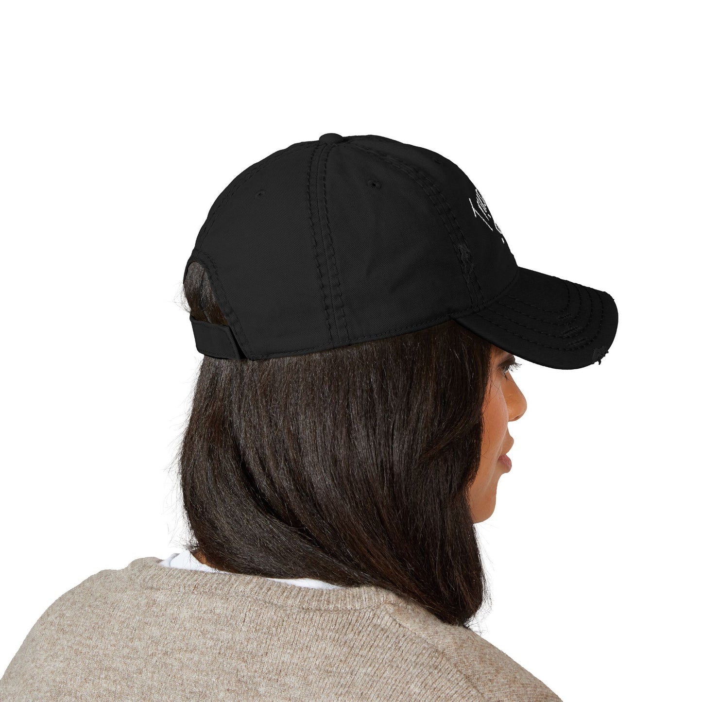Distressed Dad Hat with 'Trust Em' Embroidery | Casual Style | Gift for Dads, Birthdays, Everyday Use | Adjustable Cap | Trendy Accessories