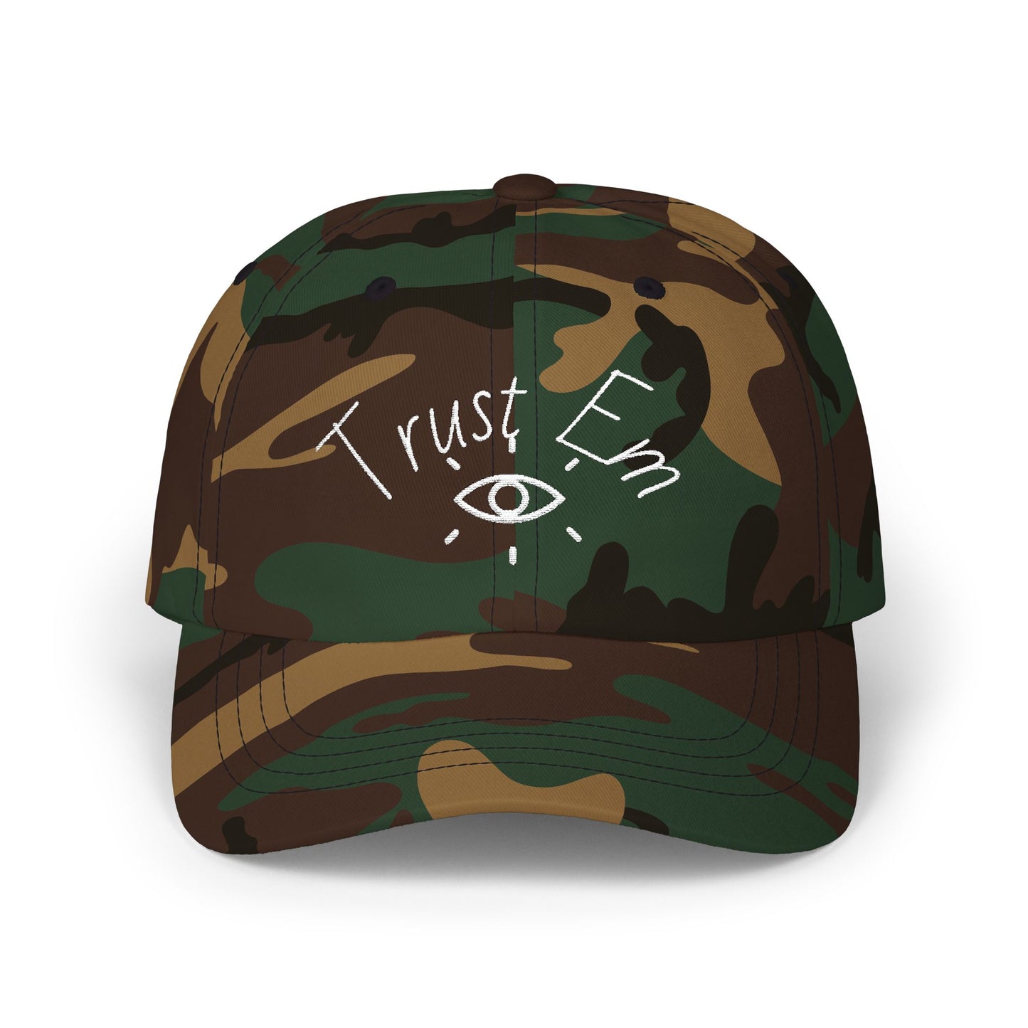 Classic Dad Cap with 'Trust Em' Design, Casual Hat for Dads, Gift for Father's Day, Relaxed Fit for Everyday Wear, Family Outing