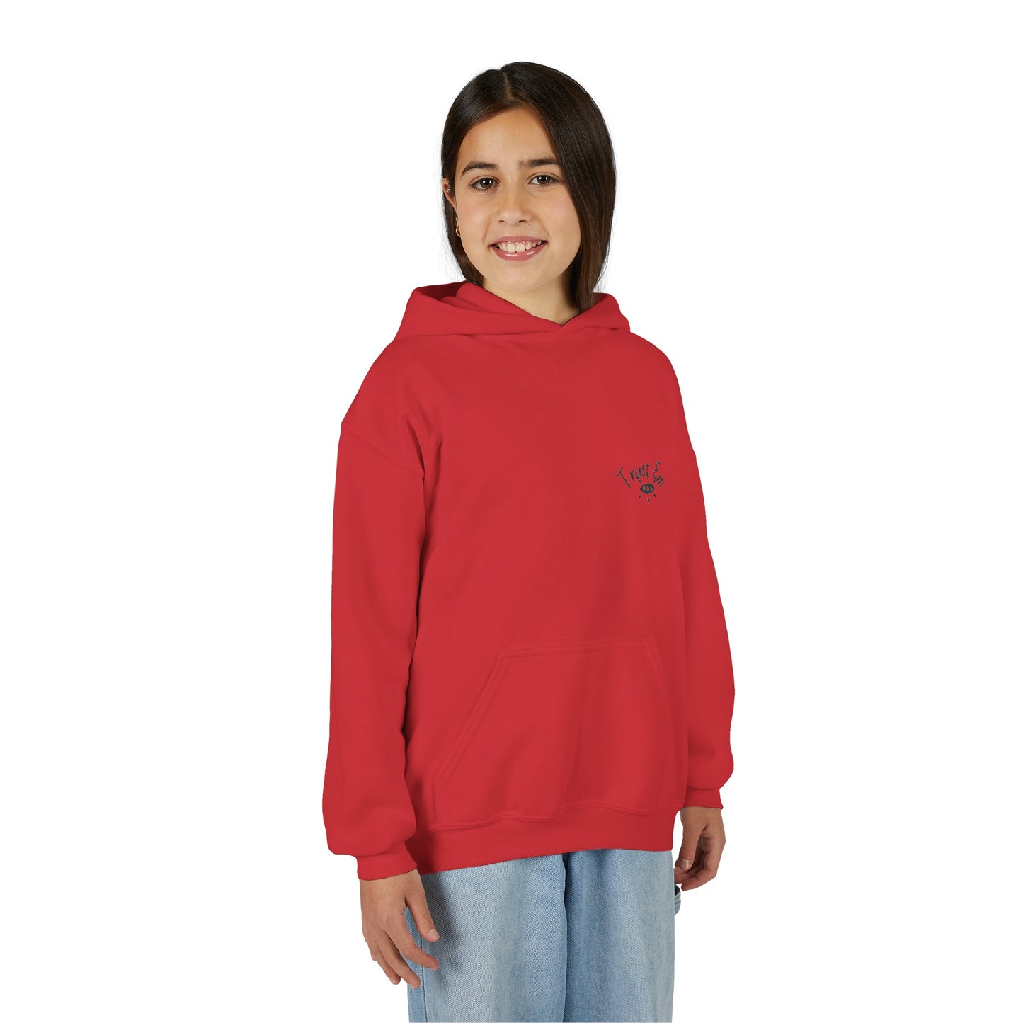 Trust Em Youth Hoodie - Cozy Sweatshirt for Teens, Casual Style, Perfect Gift for Birthdays, Holidays, Everyday Wear