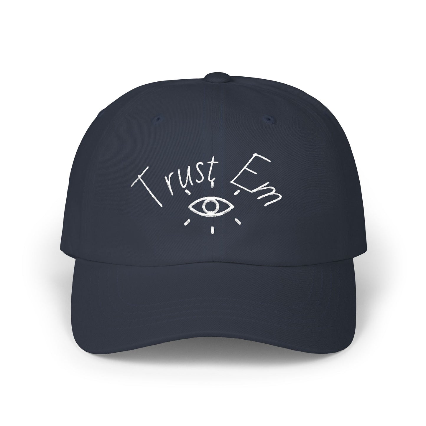 Classic Dad Cap with 'Trust Em' Design, Casual Hat for Dads, Gift for Father's Day, Relaxed Fit for Everyday Wear, Family Outing