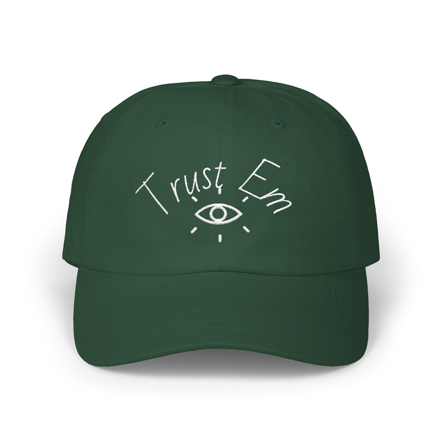 Classic Dad Cap with 'Trust Em' Design, Casual Hat for Dads, Gift for Father's Day, Relaxed Fit for Everyday Wear, Family Outing
