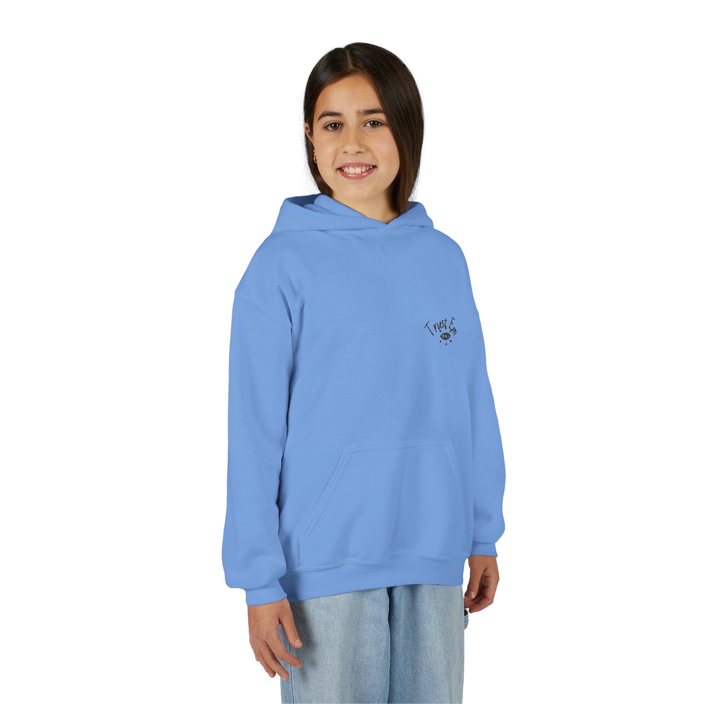 Trust Em Youth Hoodie - Cozy Sweatshirt for Teens, Casual Style, Perfect Gift for Birthdays, Holidays, Everyday Wear