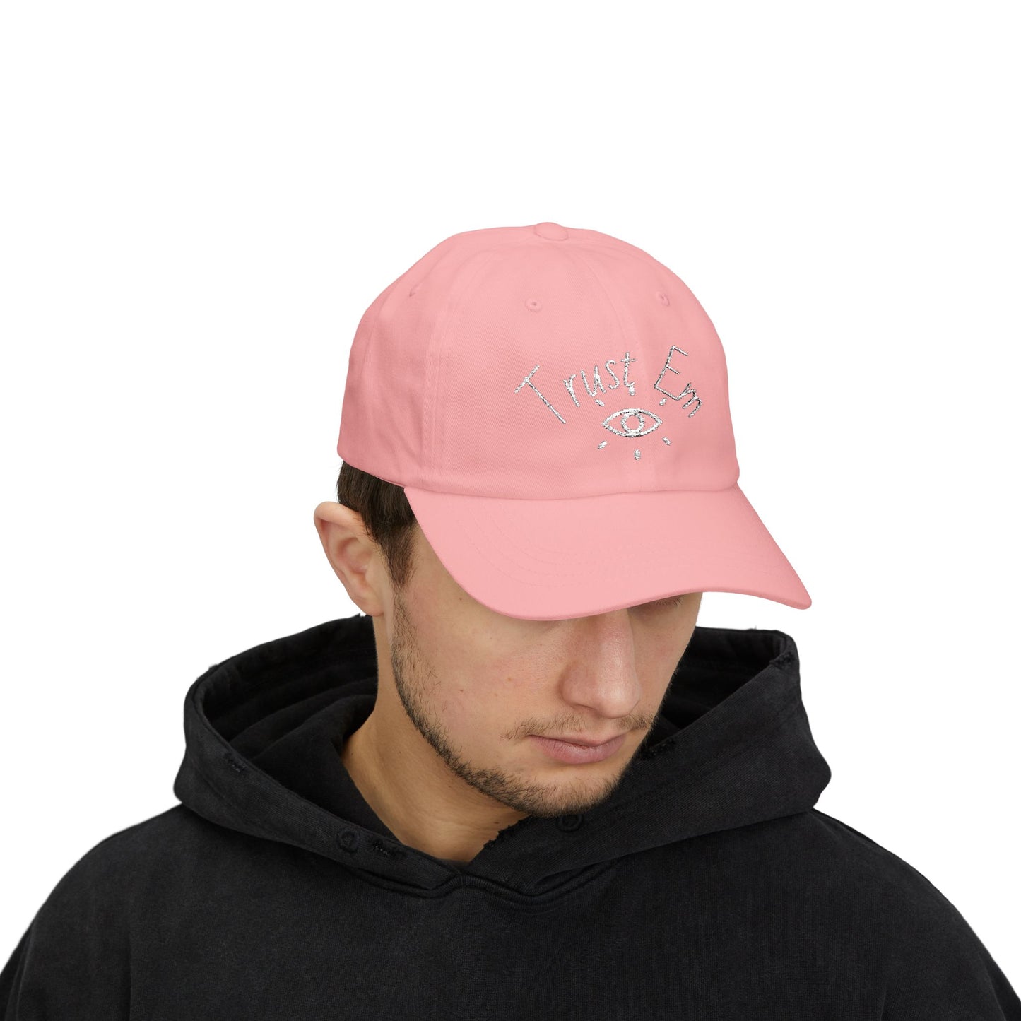 Classic Dad Cap with 'Trust Em' Design, Casual Hat for Dads, Gift for Father's Day, Relaxed Fit for Everyday Wear, Family Outing