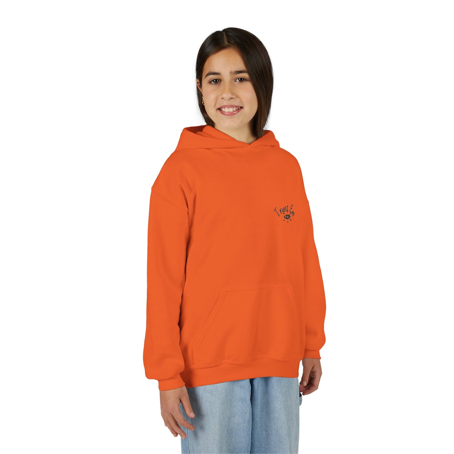 Trust Em Youth Hoodie - Cozy Sweatshirt for Teens, Casual Style, Perfect Gift for Birthdays, Holidays, Everyday Wear