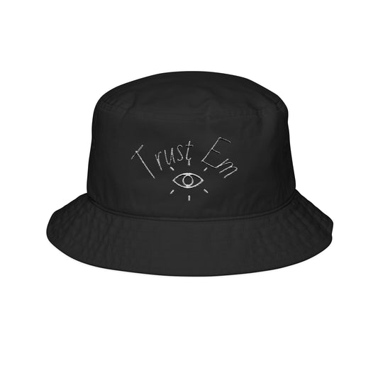 Embroidered Bucket Hat - Trust Em, Perfect for Casual Outings, Festivals, Summer Days, Gift for Friends, Trendy Accessory
