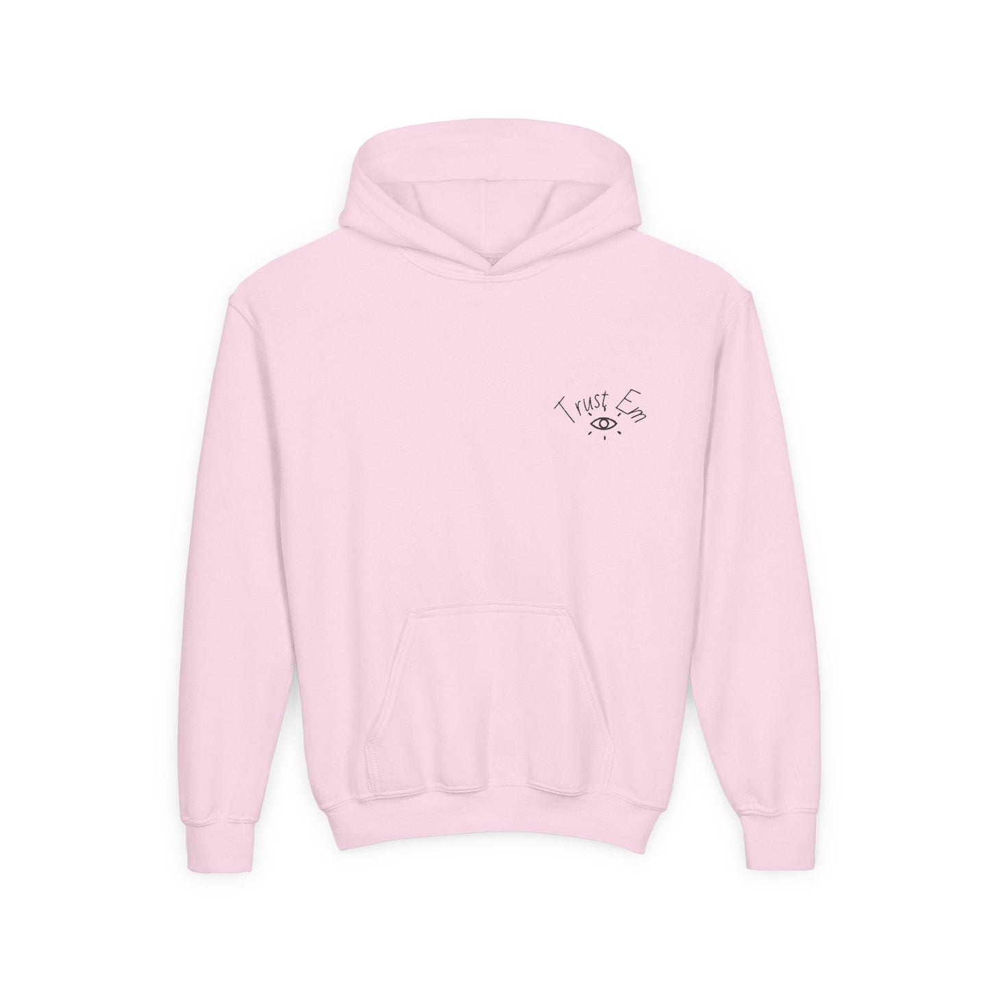 Trust Em Youth Hoodie - Cozy Sweatshirt for Teens, Casual Style, Perfect Gift for Birthdays, Holidays, Everyday Wear
