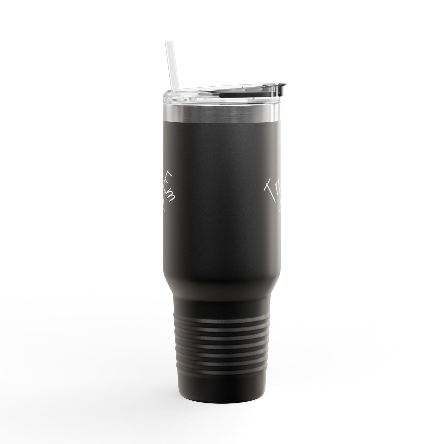 Trust 'Em Insulated Travel Mug - 40oz, Motivational Coffee Cup, Personalized Gift for Adventurers, Unique Road Trip Mug, Perfect for Camping