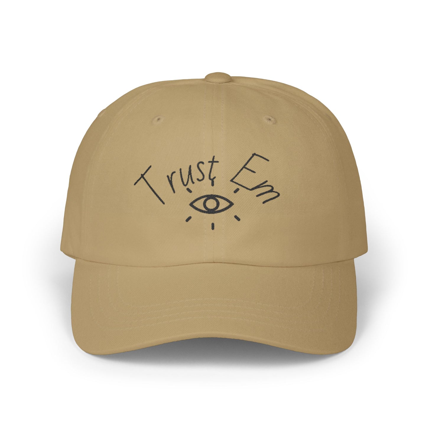 Stylish Dad Cap with 'Trust Em' Embroidery, Father's Day Gift, Casual Outdoor Hat, Gift for Dad, Trendy Fashion Accessory
