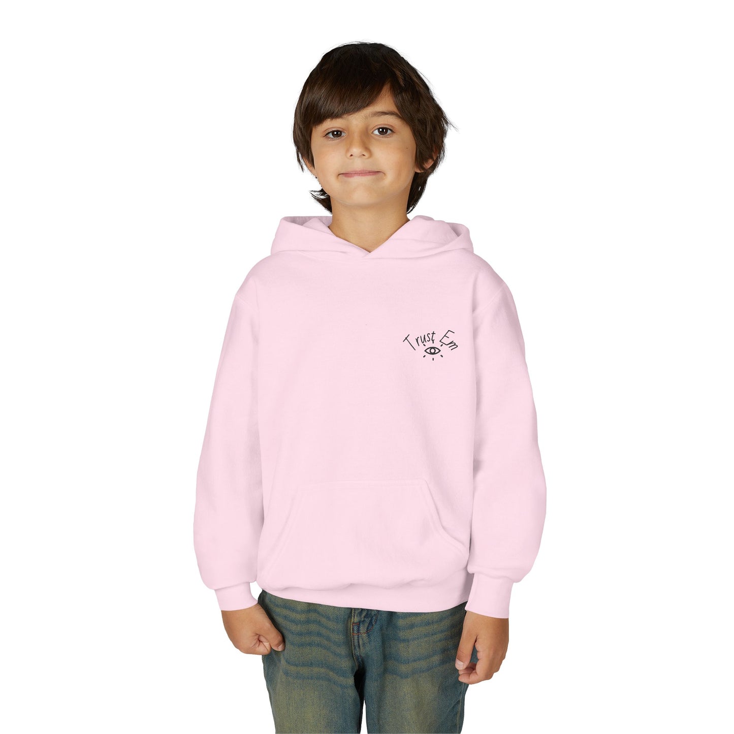 Trust Em Youth Hoodie - Cozy Sweatshirt for Teens, Casual Style, Perfect Gift for Birthdays, Holidays, Everyday Wear